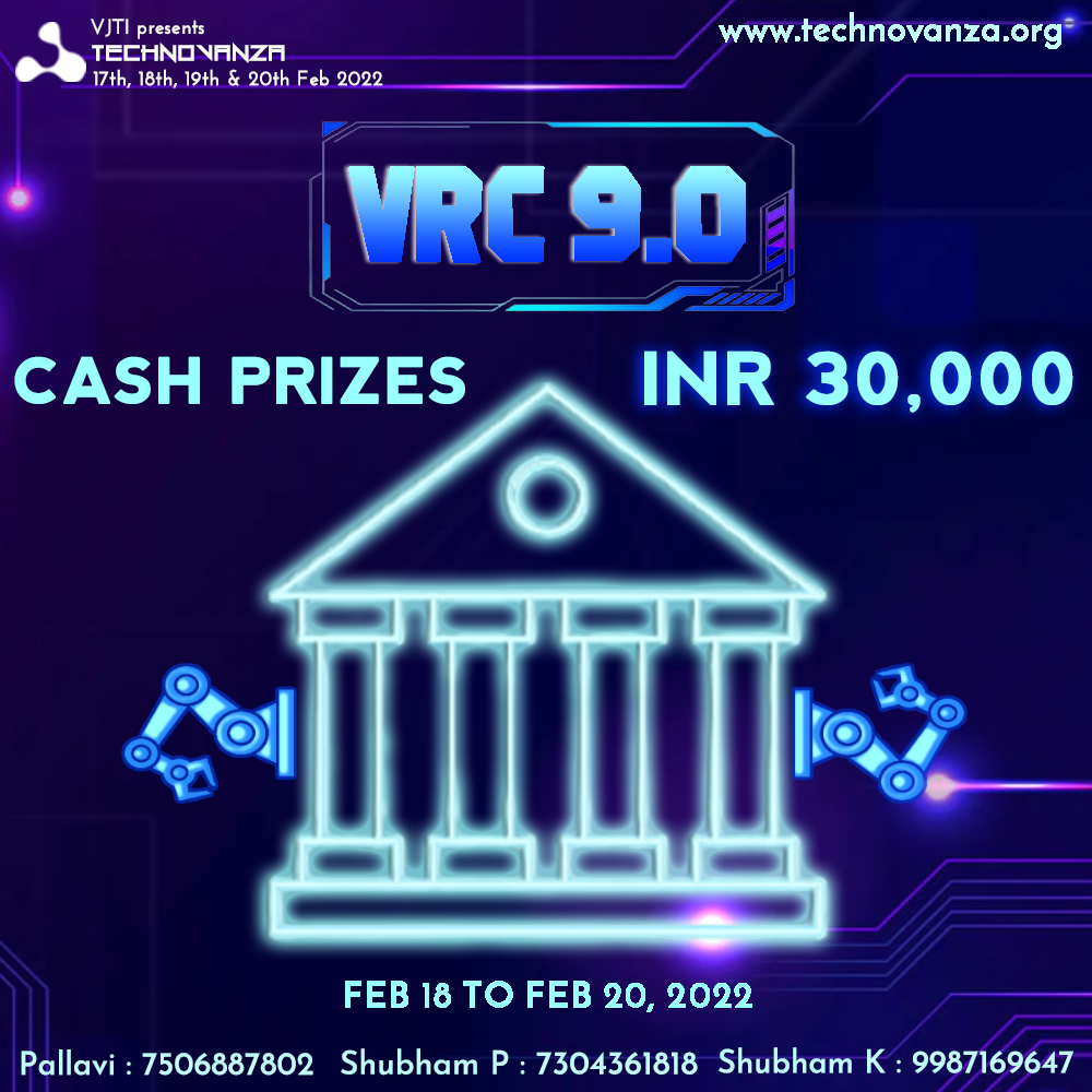 VJTI Robotics Challenge - VRC 9.0